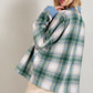 Hunter Green + Denim Plaid Shacket