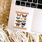 Clear Butterfly Banner Sticker, 2x3.25in