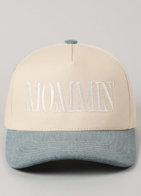 Denim Mommin’ Embroidered Trucker Hat