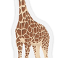 Clear Giraffe Sticker