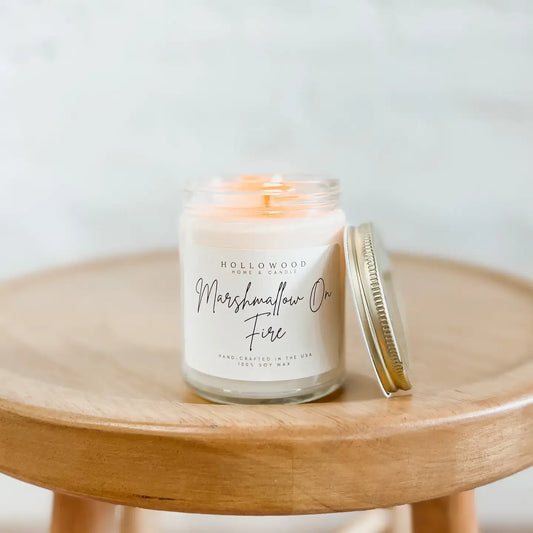 Marshmallow on Fire Candle