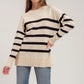 Ivory + Black Striped Sweater