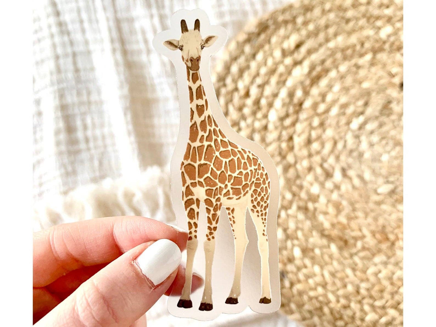 Clear Giraffe Sticker