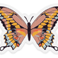 Clear Pink Swallowtail Butterfly Sticker